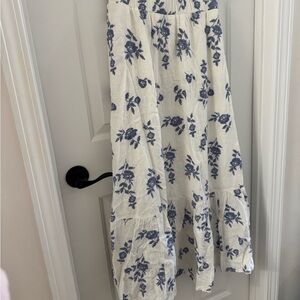 NWT A&F linen blend maxi skirt